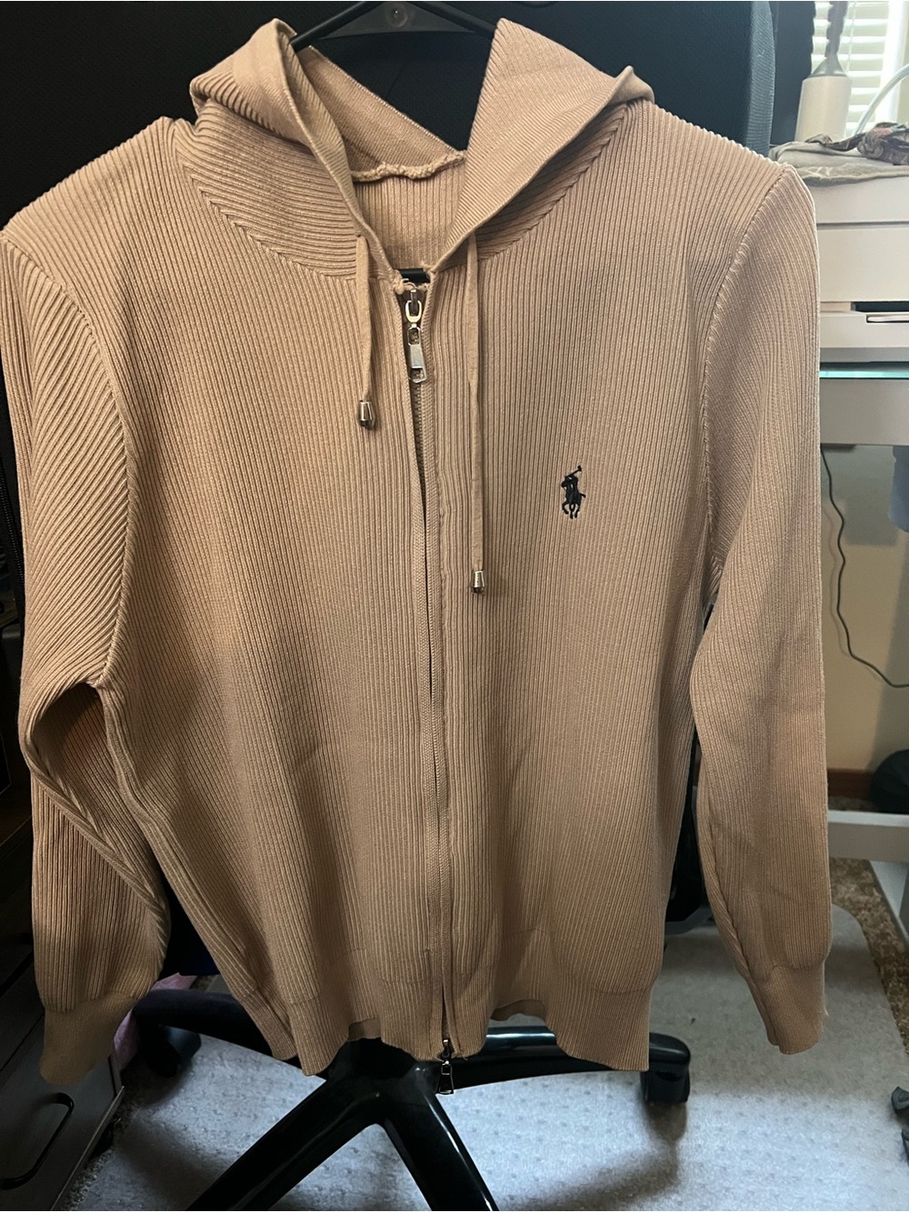 Double-Zip Hooded Sweater